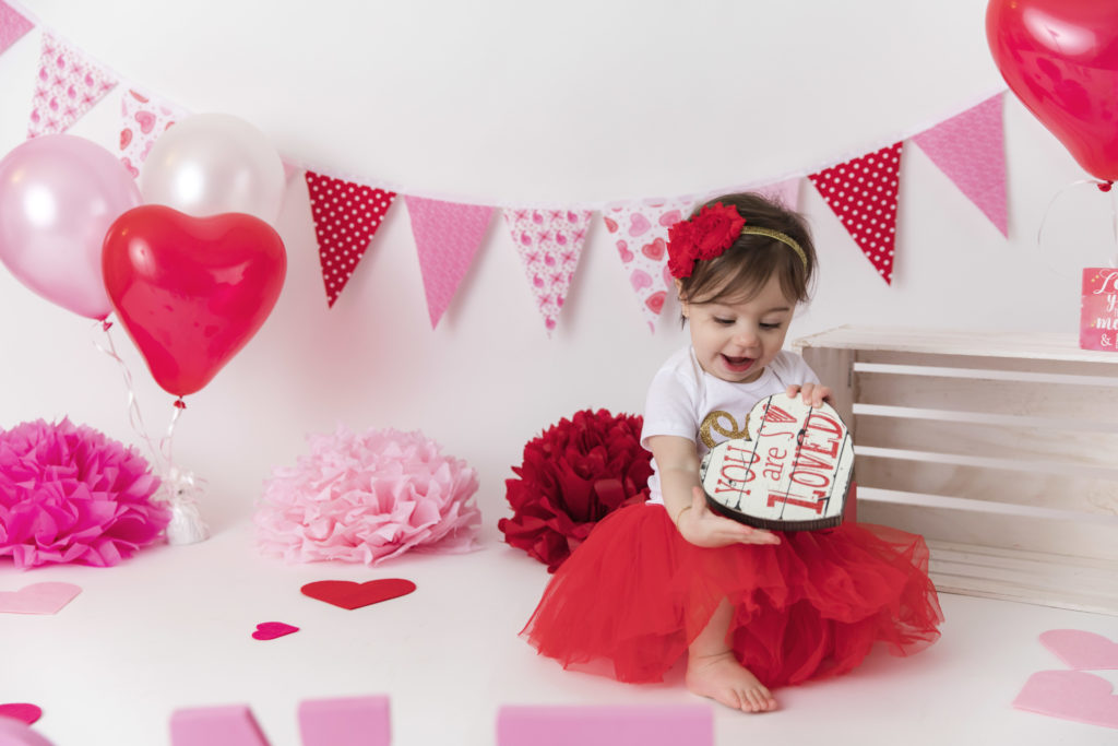 Valentines day one year old photos