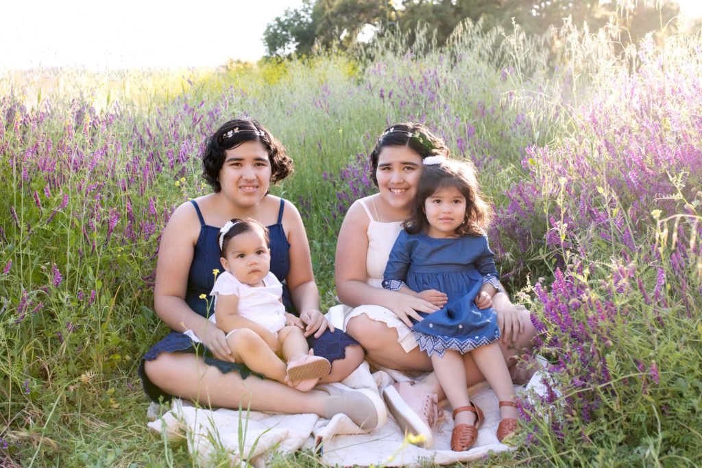 Four girls at Family Photo shoot